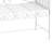 43" Garden Bench With , Outdoor Metal Patio In Cream White For Backyard, Poolside, Lawn, And Stylish Heavy Duty Bench, White, Fits Backyard