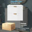 Meuble-lavabo mural moderne de 24 pouces avec 2 tiroirs, idéal pour les petites salles de bain-235838512