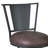 Dynasty 26 in. Swivel Mineral Metal Counter Height Bar Stool