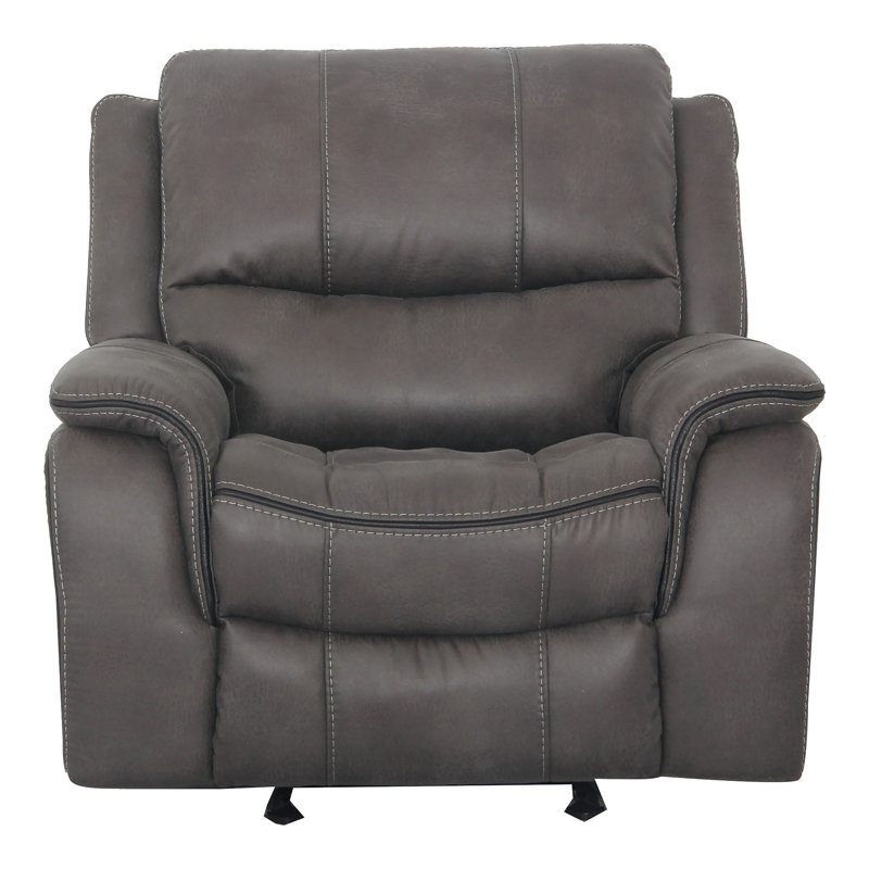 Fauteuil inclinable et oscillant Virtyt, Polyester gris foncé
