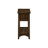 Transitional Side Table, 2 Tier, Brown Veneer, Extra Storage, 24.89 In. Height, Walnut, Narrow Table With Space Saving, 21.7 L X 11.75 W In., Walnut Color,