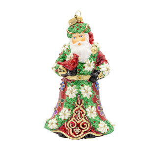 Ornement floral de père Noël