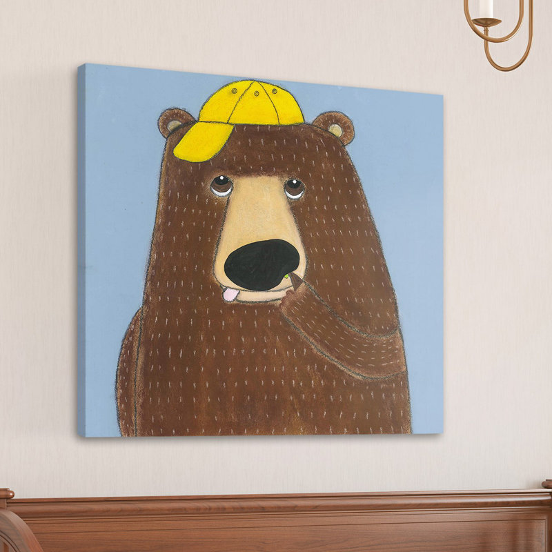 «Smart Bear», reproduction sur toile tendue, H 40 po x l 40 po x P 1,5 po