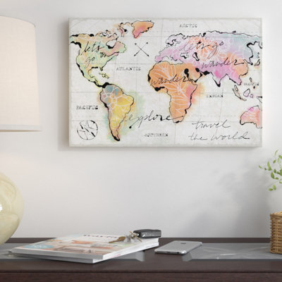 « mapped shorelines iii », impression sur toile tendue