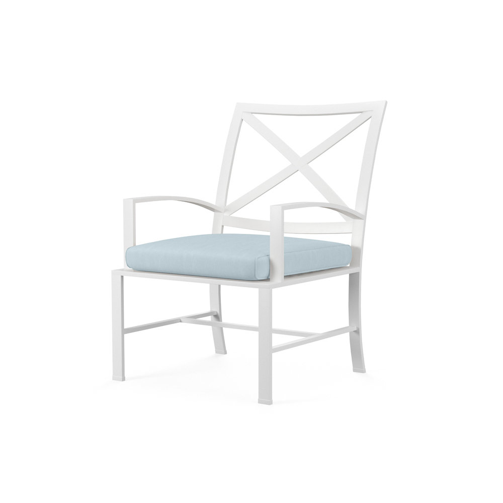 Bristol 48" Sunbrella® Patio Dining Set, Canvas Skyline Sunbrella®