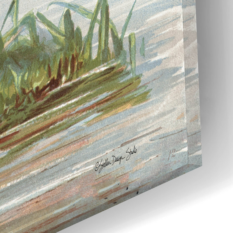  «Resting Duck 2» par Stellar Design Studio, art mural en verre acrylique, 16 po x 12 po