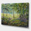 Pins et buissons dans la forêt I - peinture sur toile-60160286-60160279