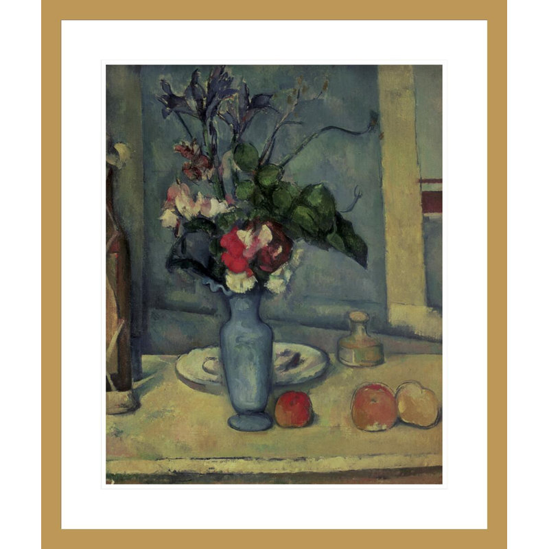 «The Vase» par Paul Cézanne, impression giclée encadrée, H 27,69 po x l 23,5 po