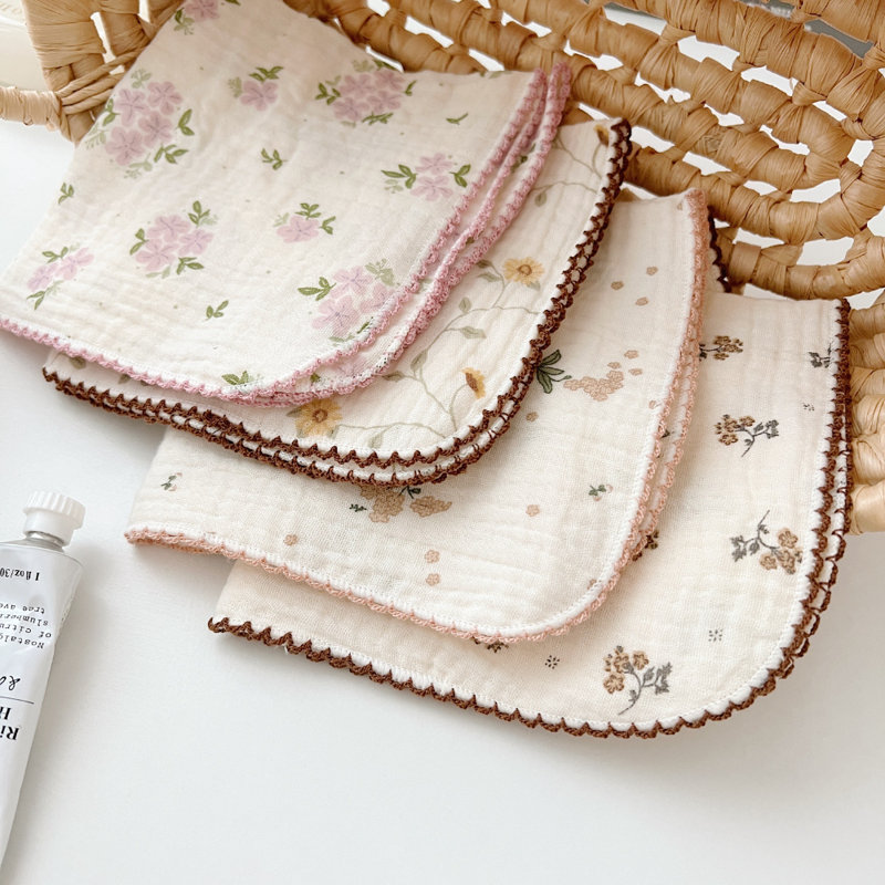 Chiffons de nettoyage très absorbants à motif floral / serviettes de vadrouille (paquet de 4)