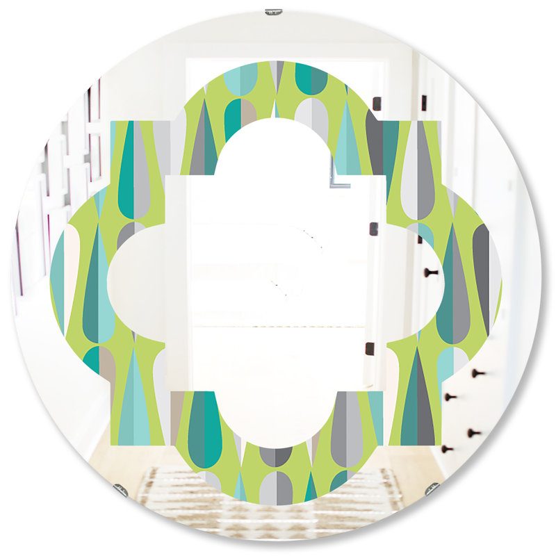Miroir mural éclectique Quatrefoil, 31,5 po x 31,5 po