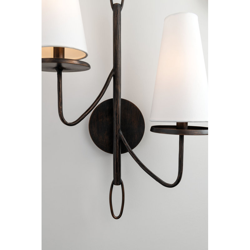 Marcel 2 - Light Armed Sconce, Textured Bronze