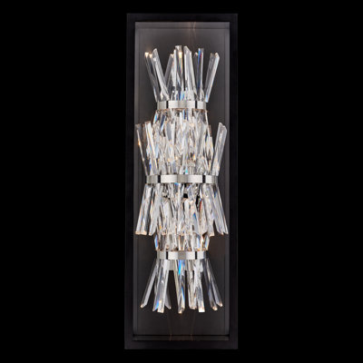 Glacier Esterno 32 In Black Fluorocarbon Outdoor Wall Sconce