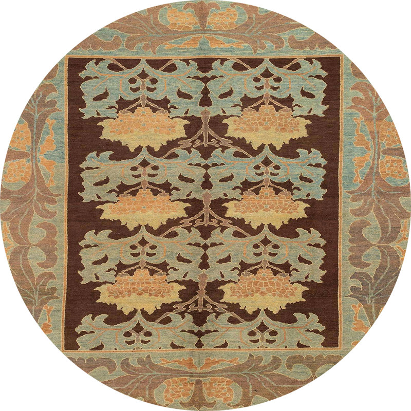 Tapis abstrait moderne 1672, Rond 8 pi