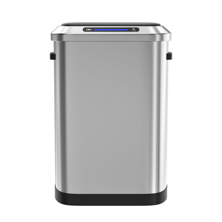 13 Gallons Stainless Steel Motion Sensor Trash Can Automatic Garbage Dustbin