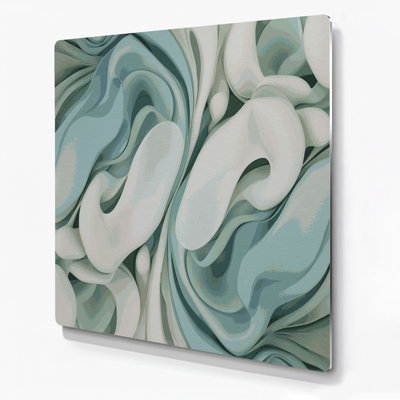 Biomorphic Abstraction 30, art mural vert en métal