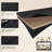 40" Modern 2-Tier Console Table with Metal X-Frame,  Wood Entryway Table (200 lbs Capacity)-1651016197