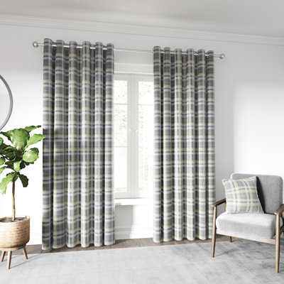 Harriet Lined Eyelet Room Darkening Curtains