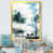 Impression dorée sur toile encadrée