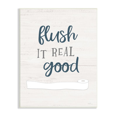 Art mural sur toile tendue «Flush It Real Good» par Natalie Carpentieri