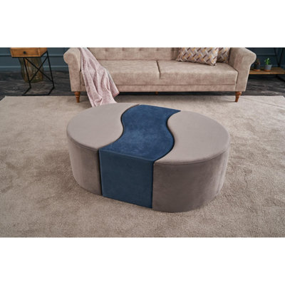 Pouf moderne en velours avec structure en bois, 47,2 po x 15,7 po x 31,5 po | 100% polyester pour plus de confort et de durabilité | Parfait pour les hôtels, les espaces de divertissement et les décors contemporains