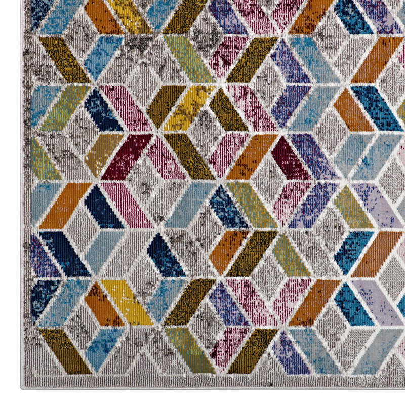 Tapis à motif géométrique Modway Laleh, Rectangle 4 pi x 6 pi