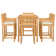 Rectangular 6 - Person 55'' Long Teak Bistro Set with Cushions