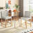  Counter & Bar Stool With Solid Wood Frame And Upholstered Seat (set Of 2)
