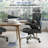 Ergonomic Office Chair with Headrest, Flip-up Armrests, Rolling Casters
