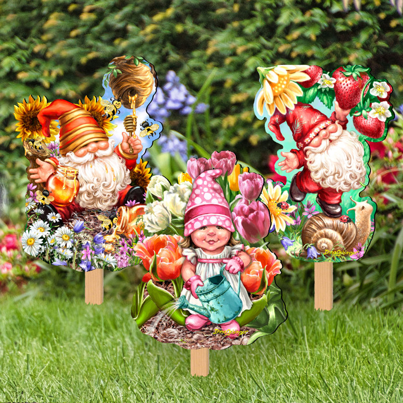 Ensemble de décoration de jardin 3 pièces Sweet Blossom & Dream Dwarfs