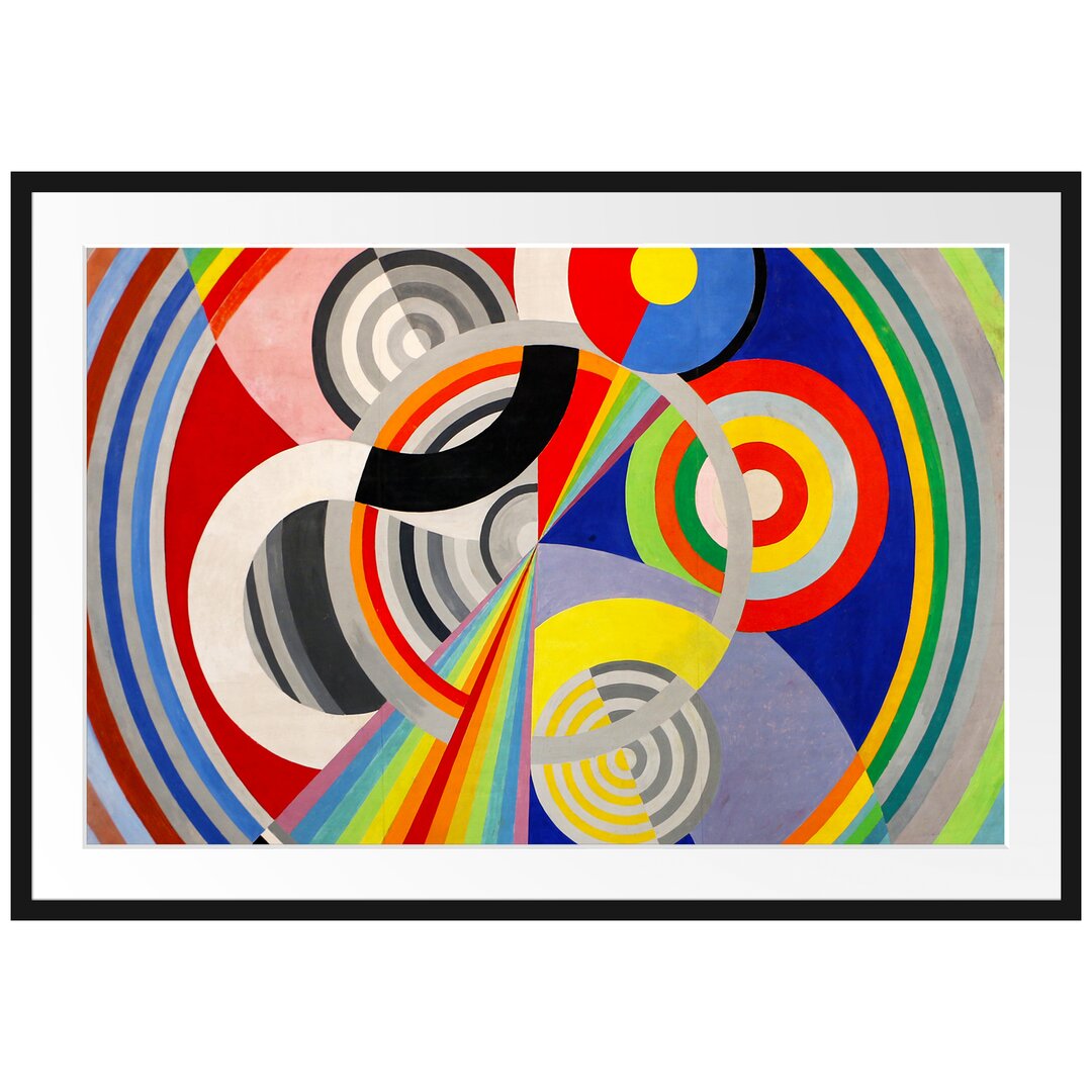 Gerahmtes Poster Rhythm von Robert Delaunay