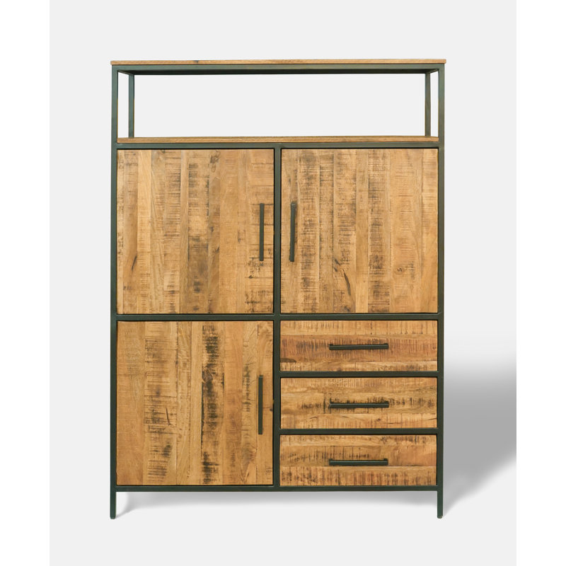 Solid Mango Wood Hiboard / Chest Sawn Finish