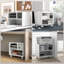 Printer Stand with Storage Printer Cart on Wheels for Home Office-1344981670
