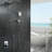 Florence Chrome Bathroom Wall Mount Rainfall Shower Set