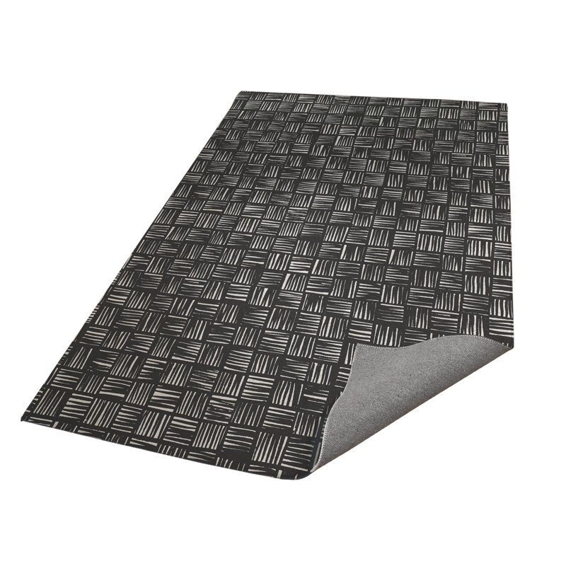 Lash Locked Kids Play Mat, Ivory/Charcoal, Rectangle 24" x 36"