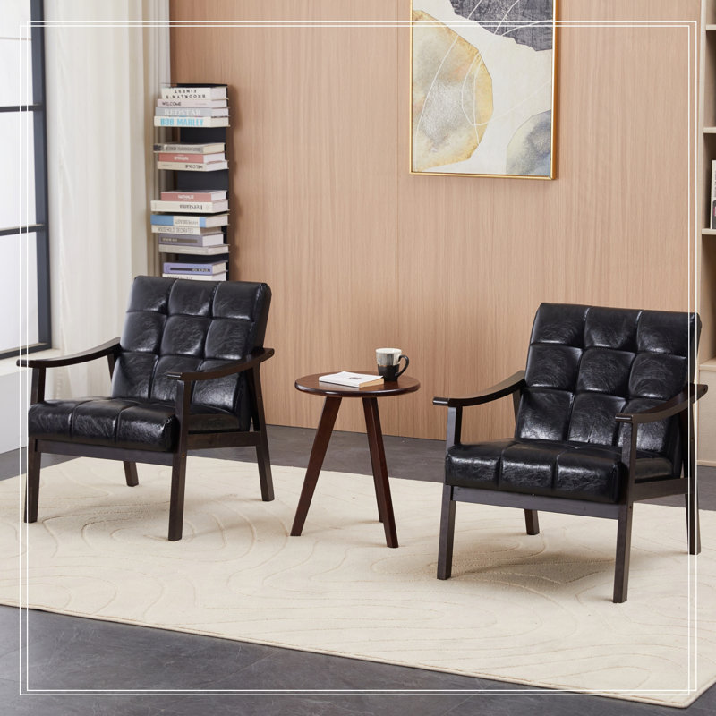 Chaise avec accoudoirs et dossier haut