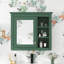 Pharmacie avec miroir et tablettes réglables, rangement mural-1334556493