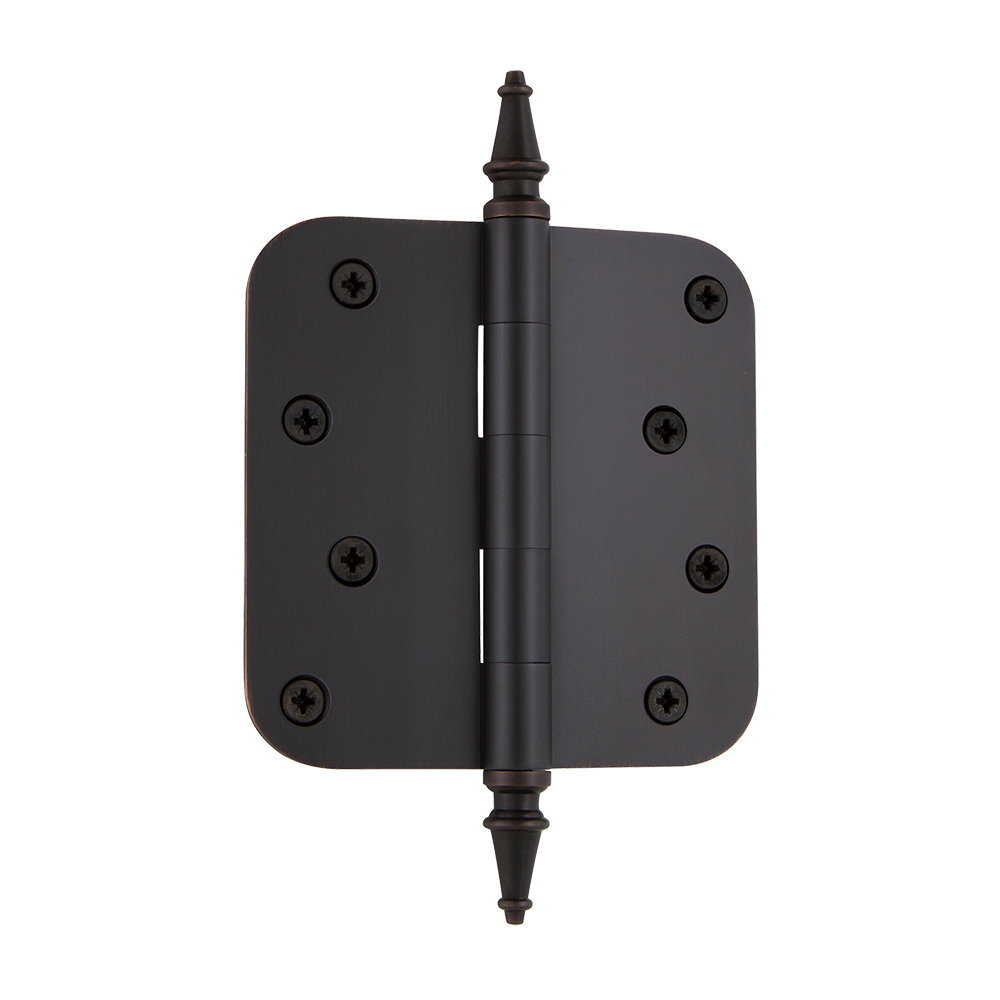 Nostalgic Warehouse 4" x 4" Steeple Tip Residential Hinge with 5/8" Radius Corners Nostalgic Warehouse 