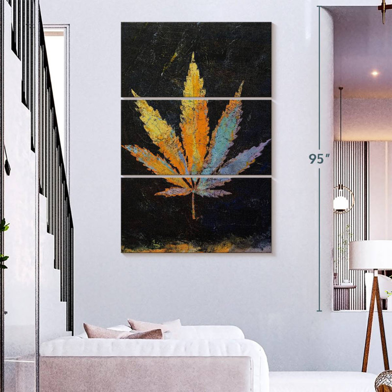 Cannabis, 74" H x 48" W