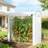 Outdoor Mini Greenhouse, Modern Walk-in Greenhouse with Roll-up Door, 78.7" x 29.5" x 74" Portable Greenhouse with Mesh Windows for Patio Backyard, White