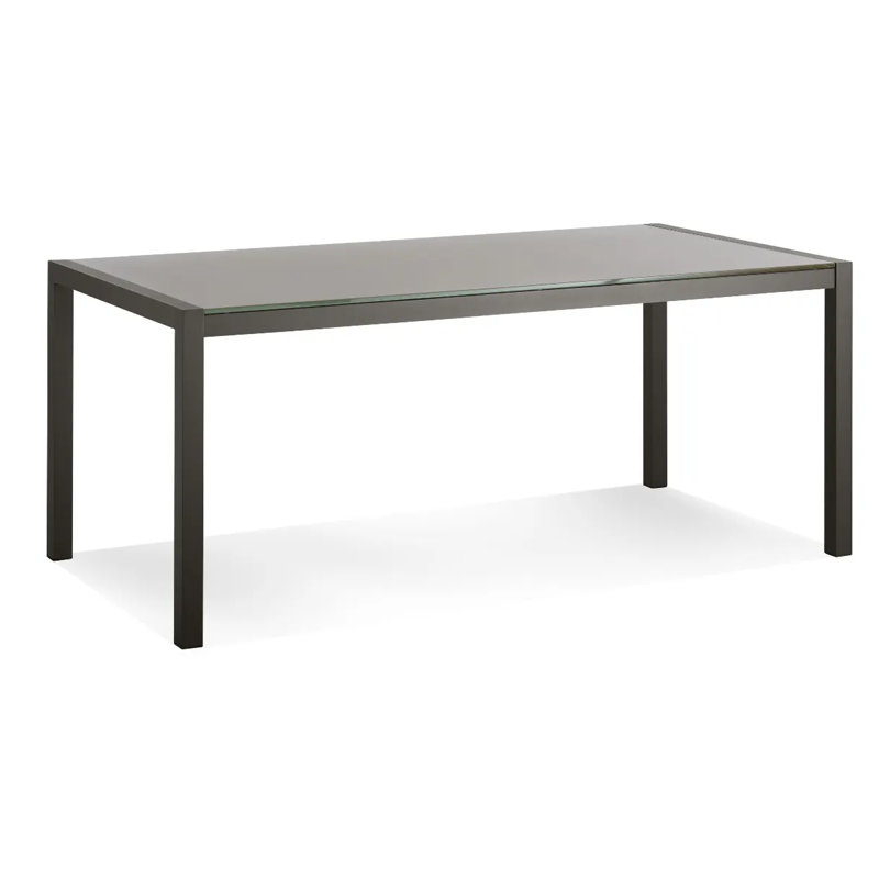Table de salle à manger d'extérieur Skiff, Carbone, P 35 po x L 71 po
