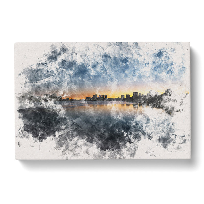 Cambridge Massachusetts Skyline - Wrapped Canvas Print, 40cm H x 60cm W x 3cm D