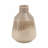 Warm Rustic Ceramic Table Vase for Home Decor, Decorative Flower Vase with Glazed Finish and Timeless Shape, Perfect for Displaying Fresh or Faux Floral Arrangements in Any Room - Tan & Cream-1114670970