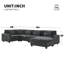 Canapé modulaire en U 128 * 67 "-712516385