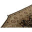 Tapis noir / ivoire en laine noué à la main de conception unique 11 pi 3 po x 16 pi