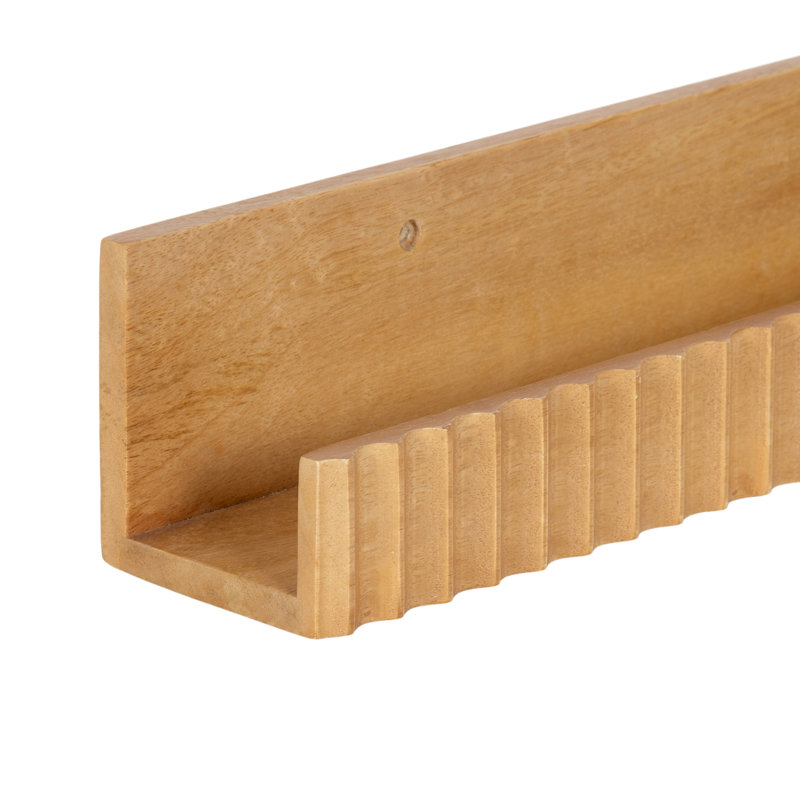 Ensemble de tablettes à corniche deux pièces Furrow, Naturel
