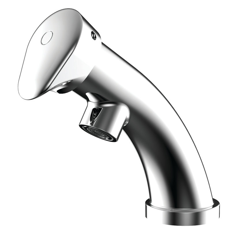 Easy-Push Single Hole Bathroom Faucet