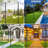 7 Pack 10 FT Light Poles Stand for Outside Garden