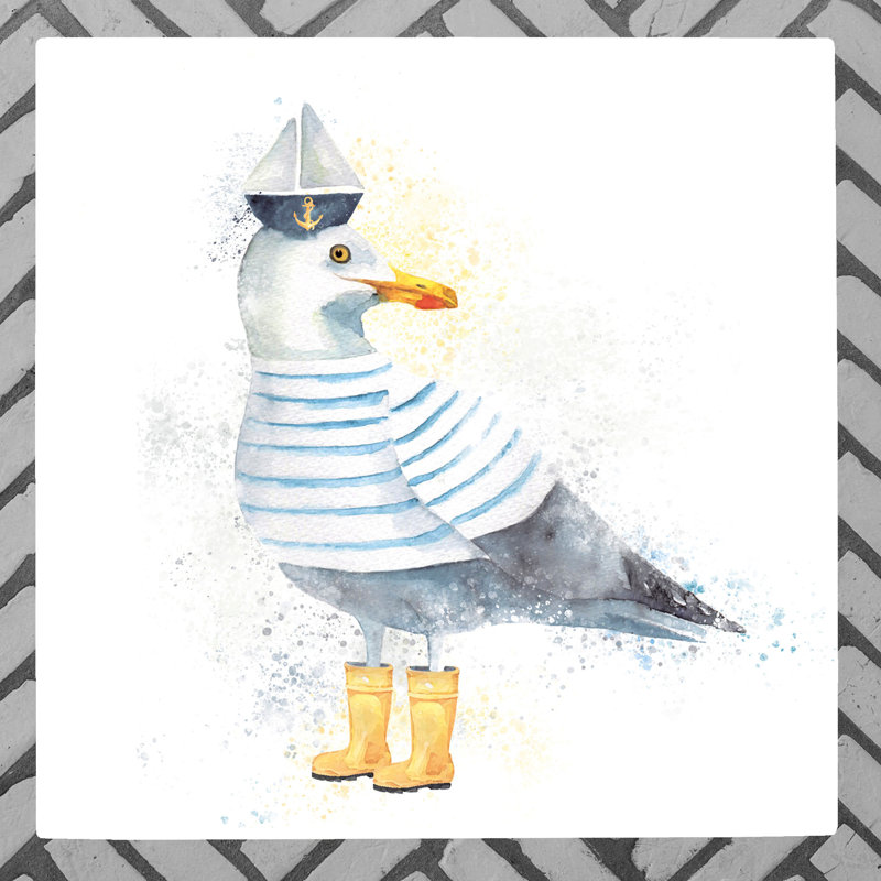 K.T.BENTLEY Traditional Nautical & Beach Wall Decor on Ceramic