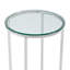 Leverette Glass Top Cross Legs End Table-35615126