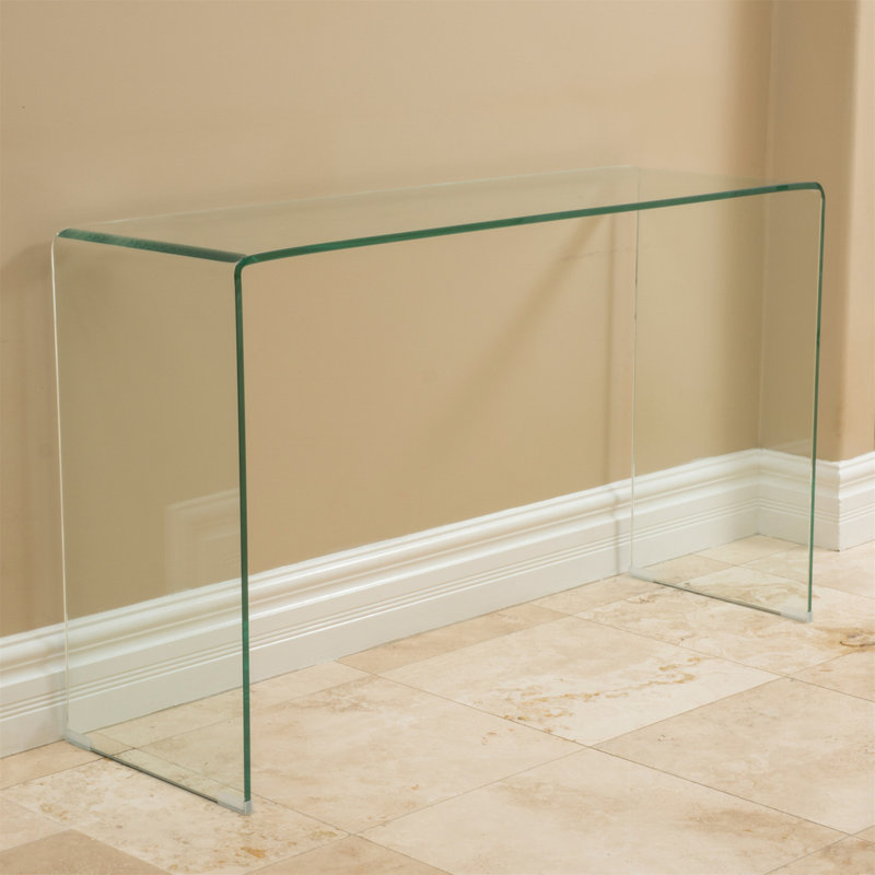 Console moderne en verre trempé, durable et élégante pour tout espace de vie